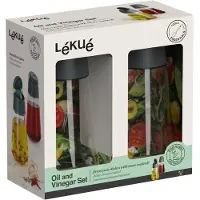 Lékué Olie/Azijn Dispenser - Set van 2 - Grey