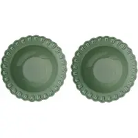 PotteryJo Tulipa diep bord Ø23 cm 2-pack Verona green