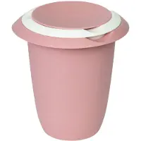 Westmark Beslagkom met tweedelige deksel, 1 l, met schenktuit, kunststof, wit/roze, 3151227P