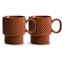 Sagaform Coffee & More koffiemok 2-pack Terracotta