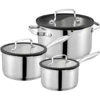 Dorre Karla pannenset 3-delig Silver