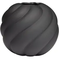 Cooee Design Twist ball vaas 20 cm Black