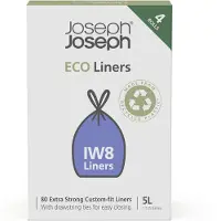 Joseph Joseph Eco Liners Afvalzakken Grijs - IW8 - 5 L - 80 Stuks
