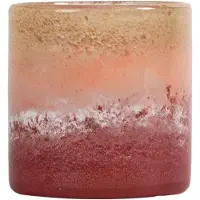 By On Calore theelicht-vaas M Ø15 cm Roze-beige-bordeaux