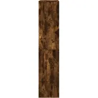 vidaXL kamerscherm 100x33x155,5 cm bewerkt hout gerookt eikenkleurig