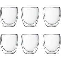 Bodum Pavina dubbelwandig glas - 0,25 liter - 6 stuks