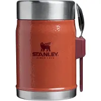 Stanley Classic Legendary Food Jar 0.4L Met Spork - Thermos Lunchbox Houdt 7 Uur Warm, Of Koud - Dubbelwandige Isolatie - Lekvrije Voedselcontainer - BPA-Vrij - Hammertone Clay