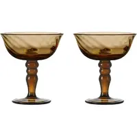 By On Opacity Italiaanse champagnecoupe 15 cl 2-pack Bruin