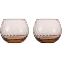By On Opacity waterglas 22 cl 2-pack Perzik
