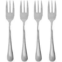 House Doctor Brush dessertvork 4-pack Zilveren afwerking