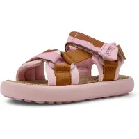 Camper Camperunisex voor kinderen. K800579-005 Bruine Pelotas Flota sandalen (26), Plat, Klittenband, Casual, kinderkleding