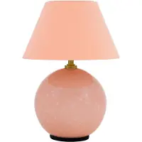 Globen Lighting Tafellamp IRIS, dimbaar, paars / roze / rose, Woon-/ Eetkamer, Textiel / Stof / Zijde, Vintage, Tafellamp