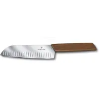 Victorinox Swiss Modern santokumes 17 cm Bruin