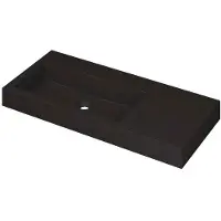 Ink Wastafel momento 1000x450x90 mm quartz zwart 3421235