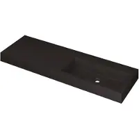 Ink Wastafel momento 1400x450x90 mm quartz zwart 3421258