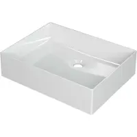 Ink Wastafel unlimited porselein zonder kraangat 50 cmx38 cmx11 cm glans wit 0203011