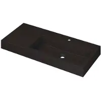 Ink Wastafel Momento 1000x450x90 mm Quartz zwart 3421239