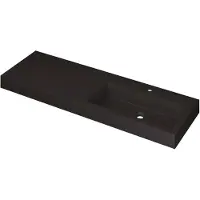 Ink Wastafel momento 1400x450x90 mm quartz zwart 3421259