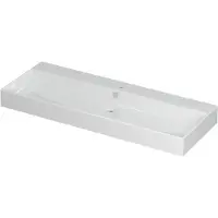 Ink Wastafel Unlimited Porselein met 1 kraangat 120 cm x 45 cm x 11 cm Glans wit 0202135