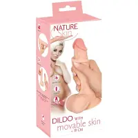 Nature Skin - dildo met huid - 19 cm (natuurlijk)