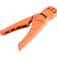 S-Impuls Krimptang voor RJ45, RJ12, RJ11 en RJ10 connectoren - kunststof / oranje