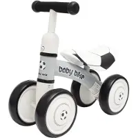 Baby Mix loopfiets zwart wit 12-36 maanden - Babyfiets