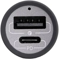 Akyga AK-CH-26 USB-oplader 100 W 1x USB-C, 1x USB-A QC 3.0, USB PD 3.0 Grijs Auto, Vrachtwagen GaN, Snellader