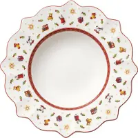 Villeroy & Boch Toy's Delight diep bord Ø26 cm Wit-rood