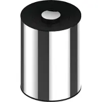 Keuco afvalbak van gepolijst roestvrij staal, 5 liter, wandmontage, 21 cm x 28,8 cm (ø x h), voor de badkamer als cosmeticabak, prullenbak, afvalbak, Plan