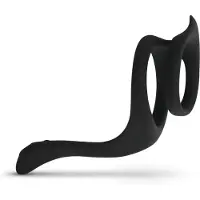 EasyToys - Penis- en balzakring - flexibel - zwart