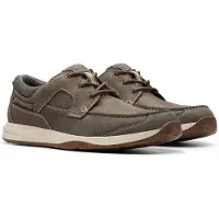 Clarks Clarksvoor mannen. 26176973 Sailview Lace leren bootschoenen (46), Leer, Plat, Veters, Casual