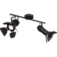 Globo Lighting Zwarte plafondlamp Egon