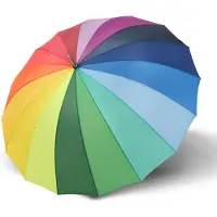 Doppler Grote Regenboogparaplu voor 2 Personen - 16 Spaken, Winddicht