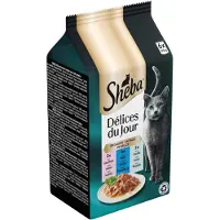 Sheba Délices Du Jour In Saus Traiteur Selectie Maaltijdzakjes Multipack 6x50 Gr
