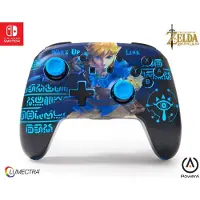 PowerA Lumectra Wake Up Link Draadloze Controller voor Nintendo Switch Zwart en Blauw