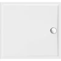 Alvoro Basic Douchebak Vierkant 90x90x4cm Acryl Afvoer Korte Zijde Wit - Acryl - Douche, Douchebakken - 5404024118249