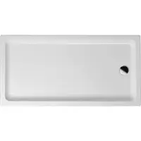 Alvoro Basic Douchebak Rechthoekig 160x90x4cm Acryl Afvoer Korte Zijde Wit - Acryl - Douche, Douchebakken - 5404024118195