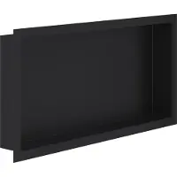 Alvoro Harmony Inbouwnis 30x60x7cm - Mat Zwart - RVS - Rechthoekig - Accessoires, Inbouw/opbouw nissen - 5404024118447