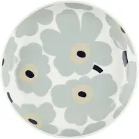 Marimekko Unikko bord Ø20,5 cm White-light grey-sand-dark blue