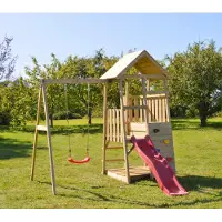Wendi Toys Speelhuis panda met glijbaan wtj4 270x270x290 cm