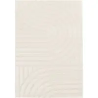 Sweeek Interieurtapijt met boogpatroon, korte haren 200 x 290cm crème