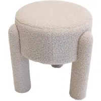 Giga Meubel Poef Yara Bouclé Taupe