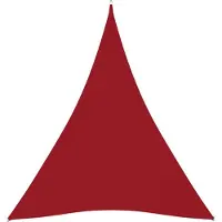 vidaXL Schaduwdoek driehoekig 3x4x4 m oxford stof rood