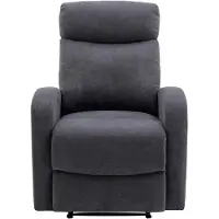 Vente-unique Grijze stoffen fauteuil EVELYN