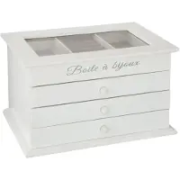 Dekoracja domu Horlogebox + juwelenopslag, 157104, Wit