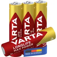Varta 8x Longlife Max Power Alkaline Batterijen AAA 4 stuks
