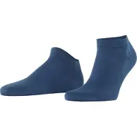 Falke Cool 24/7 kort eenkleurig katoen sneakersokken enkelsokken heren blauw - maat 45-46