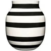Kähler Omaggio Vase 20 Cm - Vazen Keramiek Black - 690190
