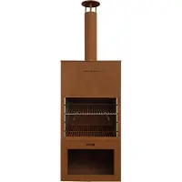 Westmann Barbecue en open haard roest 41x70x229 cm wmlg610-b
