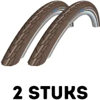 Schwalbe Fietsband - Buitenband - Set van 2 - Road Cruiser 28 x 1.60 (42-622) donkerbruin - Voordeelverpakking 2 stuks